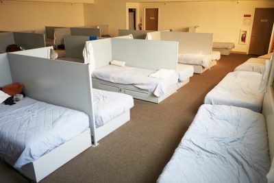 link between homelessness coronavirus and addiction as seen in a homeless shelter